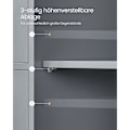 Miniatyrbillede 5 af 9: Rootz Mystical Grey Badeværelsesskab - Opbevaringsenhed - Organizer - MDF-materiale - 30 cm x 55 cm x 82 cm - Letvægts - Robust - Nem montering