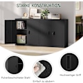 Miniatyrbillede 7 af 9: Rootz metal arkivskab - Låsbart opbevaringsskab - Justerbar hylde - Rustfrit - 90 cm x 92 cm x 40 cm