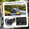 Miniatyrbild 6 av 10: Rootz 3 i 1 Dog Buggy - Pet Car Seat - Foldbar Carrier - Lätt design - 83 cm x 61 cm x 103 cm, blått, silver