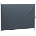 Miniatyrbild 10 av 10: Rootz Klemmmarkise med handvev - Justerbar gemensam armbunning - Solskydd - UPF30+ - 350 cm x 221-311cm - Grå