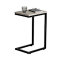 Miniatyrbillede 1 af 7: Rootz Modern Sidebord - Sofabord - Laptop Skrivebord - Lysegrå spånplade - Metalramme - Gulvbeskytter - 30cm x 60cm x 40cm