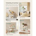 Miniatyrbild 5 av 7: Rootz 2-delad tårtställ - Muffinsställ - Dessertdisplay - Metall och trämaterial - Lättvikt - Enkel montering - Utrymmesbesparande - 19,5 cm x 39,7 cm