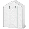 Pikkukuva 1 / 11: Rootz Walk -in Greenhouse, jossa hyllyt - mini -Greenhouse - UV -resistentti - Optimaalinen ilmanvaihto - 143L x 74B X 190H CM