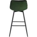 Pikkukuva 7 / 8: Rootz-baarijakkara - Työpöytäjakkara - Design-jakkara - samettia ja metallia - Mukava ja ergonominen - Vakaa ja kestävä - Monipuolinen ja tyylikäs - 4