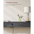 Miniatyrbillede 7 af 8: Rootz Modern Sidebord med Power Strip - Antracitgrå-blæk sort - Spånpladestål - 100 kg Kapacitet - 25 cm x 120 cm x 81,1 cm
