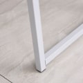 Miniatyrbillede 9 af 11: Rootz Desk - Foldable Desk - Bookcase - 4 Levels - Computer Desk - Processed Wood - Metal - White - Oak