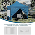 Miniatyrbild 8 av 9: Rootz Folding Garden Gazebo - Utomhuspaviljong - Pop Up Canopy - UV-skydd - 289cm x 330cm x 289cm