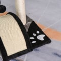 Miniatyrbillede 9 af 9: Rootz Kradsestolpe med Legebolde - Beige - Spånplade, Plys, Sisal - 14,17 cm x 14,17 cm x 17,32 cm