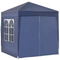 Miniatyrbillede 7 af 7: Rootz Foldepavillon - Hurtig montering - 4 sidevægge - 2 store vinduer - Stålramme - Blå - 2 x 2 x 2,4 m