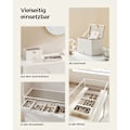 Miniatyrbild 9 av 11: Rootz stapelbar smyckeskrin - Organizerfodral - 4-lagers förvaring - Sammetsfoder - 25 cm x 15 cm x 10 cm