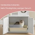 Miniatyrbild 3 av 5: Rootz 2 -i -1 Cat Scratching Tree - Lull Box Cabinet - Cat Tower - Space Saving - 57,5 ​​x 50 x 151 cm