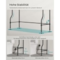 Miniatyrbillede 4 af 6: Rootz metal toilethylde - Sort opbevaringsstativ til badeværelset - Organiseringsstativ - Robust konstruktion - 30 cm x 83 cm x 176 cm