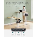 Miniatyrbillede 3 af 8: Rootz Elektrisk stående skrivebord - Justerbart skrivebord - Sit Stand Skrivebord - Spånplade stålramme - 60 cm x 140 cm x (72-120) cm - Pastel Gul-Ba