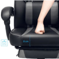 Miniatyrbillede 6 af 7: Rootz Gaming stol - Kontorstol - Drejestol - Fodstøtte - Nakkestøtte - Lændepude - Ergonomisk - Højdejusterbar - Sort - 67 x 66 x (116-126) cm