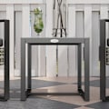 Miniatyrbillede 4 af 6: Rootz 3 -Dart Garden Lounge Set - Udendørs møbler - Patio siddepladser - Komfortabel med puder - 63 cm x 57 cm x 76 cm stol, 42,5 cm x 40 cm x 39 cm t