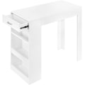 Miniatyrbillede 1 af 9: Rootz multifunktionelt barbord - Opbevaringsbord - Spisebord - Rummelig overflade - Integreret opbevaring - Robust konstruktion - 100cm x 100cm x 50cm