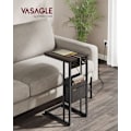 Miniatyrbillede 2 af 7: Rootz Modern Sidebord - Endebord - Sengebord - Spånplade - Stål - Polyesterstof - 30cm x 40cm x 62cm