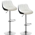 Miniatyrbillede 1 af 8: Rootz Barstol - Justerbar bordstol - Drejelig barstol - Komfortabel siddeplads - Ergonomisk design - Gulvbeskyttelse - Kunstlæder - 38cm x 35cm x 84-1