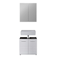 Pikkukuva 5 / 11: Rootz Bathroom 2-Piece Set - Bath Ensemble - Vanity Combo - Furnishing Set - Decor Suite - Bathroom Kit - Bath Duo - White High Gloss - 60 x 182 x 31