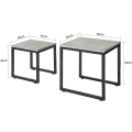 Miniatyrbillede 5 af 7: Rootz Nesting Tables - Sæt med 2 Sofabord Side - End Bord