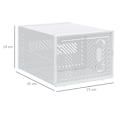 Miniatyrbillede 3 af 7: Rootz Modular Shoe Storage Boxes - Skoskabe - Gennemsigtige arrangører - Holdbar plast - 25L x 35W x 19H cm