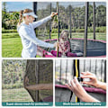 Miniatyrbild 8 av 9: Rootz Trampolin - Utomhusstudsmatta - Barnstudsmatta - Ministudsmatta - Trampolinpark - Hoppstudsmatta - Svart/Grön