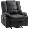 Miniatyrbillede 1 af 6: Rootz Massagestol - Afslapningsstol - 8 Vibrationspunkter - Liggefunktion - Imiteret læder - Sort - 94 x 99 x 99 cm