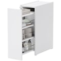 Miniatyrbillede 1 af 11: Rootz smalle badeværelseskab - gulvskab - fritstående opbevaring - let glidedybe skuffer - 47 cm x 25 cm x 66,5 cm