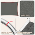 Miniatyrbillede 3 af 8: Rootz Premium Sun Sail Shade - Baldakin - Solsejl - UV-beskyttelse - Vandtæt - Holdbar - 200g/m² PES-stof - Flere størrelser tilgængelige