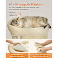 Miniatyrbild 5 av 9: Rootz Cat Skrapstolpe - Kattträd - Kattklätterställning - Spånskivakonstruktion - Plyschöverdrag - Sisalrep - 40cm x 30cm x 67cm