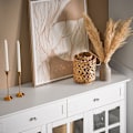 Miniatyrbild 5 av 11: Rootz Köksskåp i trä - Skafferiskåp - Förvaringsenhet - MDF & Gummiträ - Vinglashållare - 119cm x 90cm x 40cm