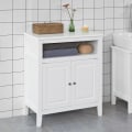 Miniatyrbillede 2 af 7: Rootz White Badeværelsesopbevaring - Skab Opbevaring Skab Badeværelseshylde - B69 x D33 x H80cm