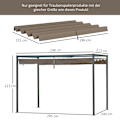 Pikkukuva 3 / 10: Rootz -paviljongin vaihtokatto - Pergola -katos - UV -suoja - helppo kokoonpano - polyesterikangas - 286 cm x 245 cm