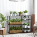 Pikkukuva 2 / 8: Rootz-säilytysteline - Vapaasti seisova hylly - 4 avohyllyä - Olohuone - Autotalli - Varasto - Koti - Toimisto - 120 cm x 35 cm x 87,5 cm