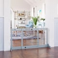 Miniatyrbillede 7 af 7: Rootz Dog Gate - Trappeport - Højdejusterbar - Foldbart kæledyrshegn - Døråbning - Gang - Små og mellemstore hunde - Grå + Sort - 183cm x 36cm x 69cm