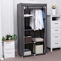 Miniatyrbillede 2 af 6: Rootz Garderobe - Sammenfoldelige Garderobeskabe - Garderobe Sammenfoldelig Grå