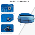 Miniatyrbillede 2 af 9: Rootz Pool Cover - Pool Protector - Swimming Pool Presenning - Pool Guard - Vandtæt skjold - Pool Barrier - Pool Safeguard - Blå - 17,7 x 14,6 x 2,3 t
