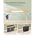 Miniatyrbillede 4 af 8: Rootz Elektrisk ståbord - Justerbart skrivebord - Sit Stand Skrivebord - Spånplade Stålramme - Ikke-vævet stof - Pastel Gul-Base Hvid - 70 cm x 160 cm
