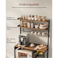 Pikkukuva 6 / 9: Rootz Vintage Ruskean musteen musta kakkuteline - Cupcake-teline - Lastulevy teräs - Suuri - Tukeva - Tilava - Helppo koota - 40 cm x 90 cm x 165,5 cm