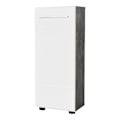 Pikkukuva 1 / 5: Rootz Chest of Drawers - Storage Unit - Dresser - Cabinet - Drawer Stand - Organizer - Commode - Concrete Stone Melamine & White Gloss - 32x82x28 cm