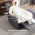Miniatyrbillede 8 af 10: ROOTZ Relaxation lænestol - polstringstol med liggende funktion - hvilestol - USB -porte - grå - 79x89.5x104cm