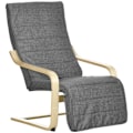 Miniatyrbild 10 av 11: Rootz Accent Chair - Relaxation Chair - Recliner - Justerbar fotstöd - Björkved - 66,5 x 94 x 100 cm