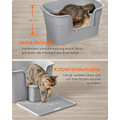 Miniatyrbillede 5 af 6: Rootz Cat kattebakkesæt - Kitty kattebakke - Højsidet affaldsspand - PP plastik - 64 cm x 76 cm x 33 cm