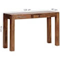 Miniatyrbillede 10 af 11: Rootz Solid Office Bord - Moderne skrivebord - Bureau - Håndlavet - Robuste ben - Sheesham Wood - 118cm x 40cm x 76cm