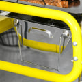 Miniatyrbillede 5 af 7: Rootz Kulgrill - Foldegrill - Kulskål - 2 X Grillstativ - Grillplade - Aftagelig skål - Rustfrit stål - Gul - 85 X 43 X 72 Cm