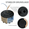 Miniatyrbillede 5 af 9: Rootz Boksesæk Base Fritstående - Sort - Stål, Pu, Hdpe - cm x cm x 66, 92 cm