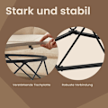 Miniatyrbillede 3 af 4: Rootz 2 -stykke sofabord sæt - sideborde - Accentborde - Rumbesparende design - 50 cm x 40 cm & 40 cm x 36 cm