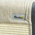 Miniatyrbillede 5 af 7: Rootz Ridsemåtte - Ridsebeskyttelse Sofa Sisal Ridsetæppe Til Kat - Lænestolssofa - Katte Ridsemåtte - Beige + Grå - 130 x 45 x 0,3 cm