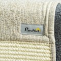 Pikkukuva 5 / 7: Rootz Scratch Mat - Naarmuuntumissuoja sohva Sisal Scratch Matto Kissalle - Nojatuoli sohva - Kissan raaputusmatto - Beige + harmaa - 130 x 45 x 0,3 c