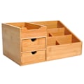 Miniatyrbillede 3 af 9: Rootz Desk Organizer - Bruin - Bambus - 12,99 cm x 8,07 cm x 6,1 cm